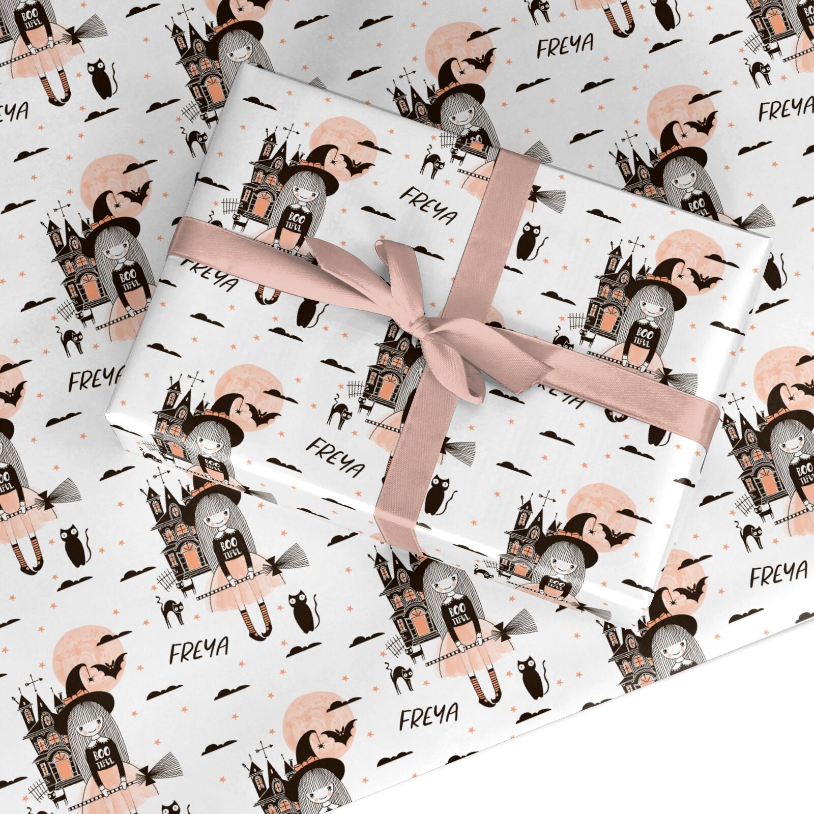 Girl Witch Custom Wrapping Paper