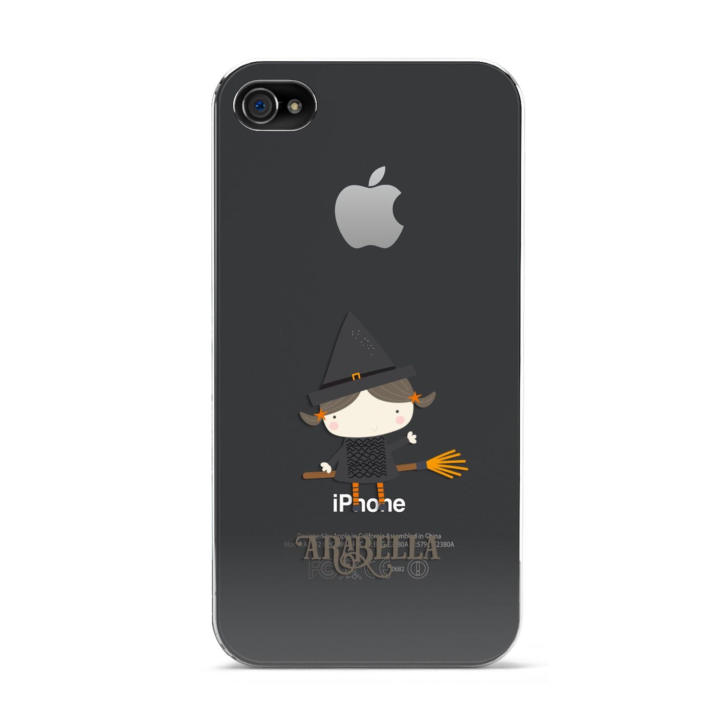 Girl Witch Personalised Apple iPhone 4s Case