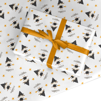 Girl Witch Personalised Custom Wrapping Paper