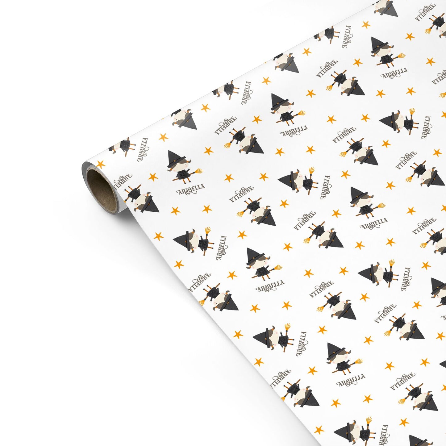 Girl Witch Personalised Personalised Gift Wrap