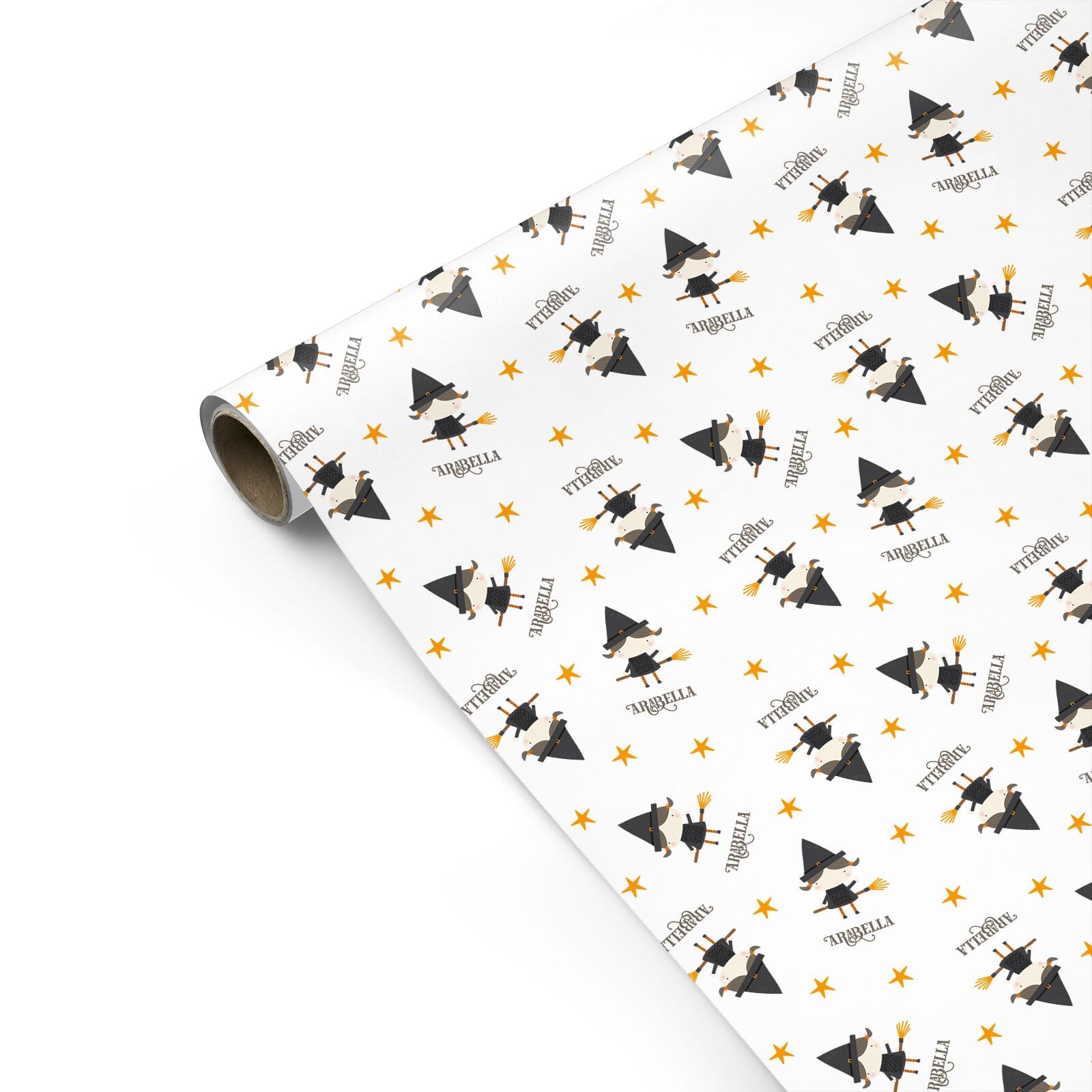Girl Witch Personalised Personalised Gift Wrap