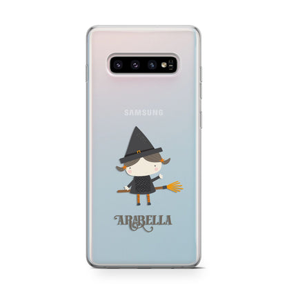 Girl Witch Personalised Samsung Galaxy S10 Case