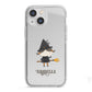Girl Witch Personalised iPhone 13 Mini TPU Impact Case with White Edges
