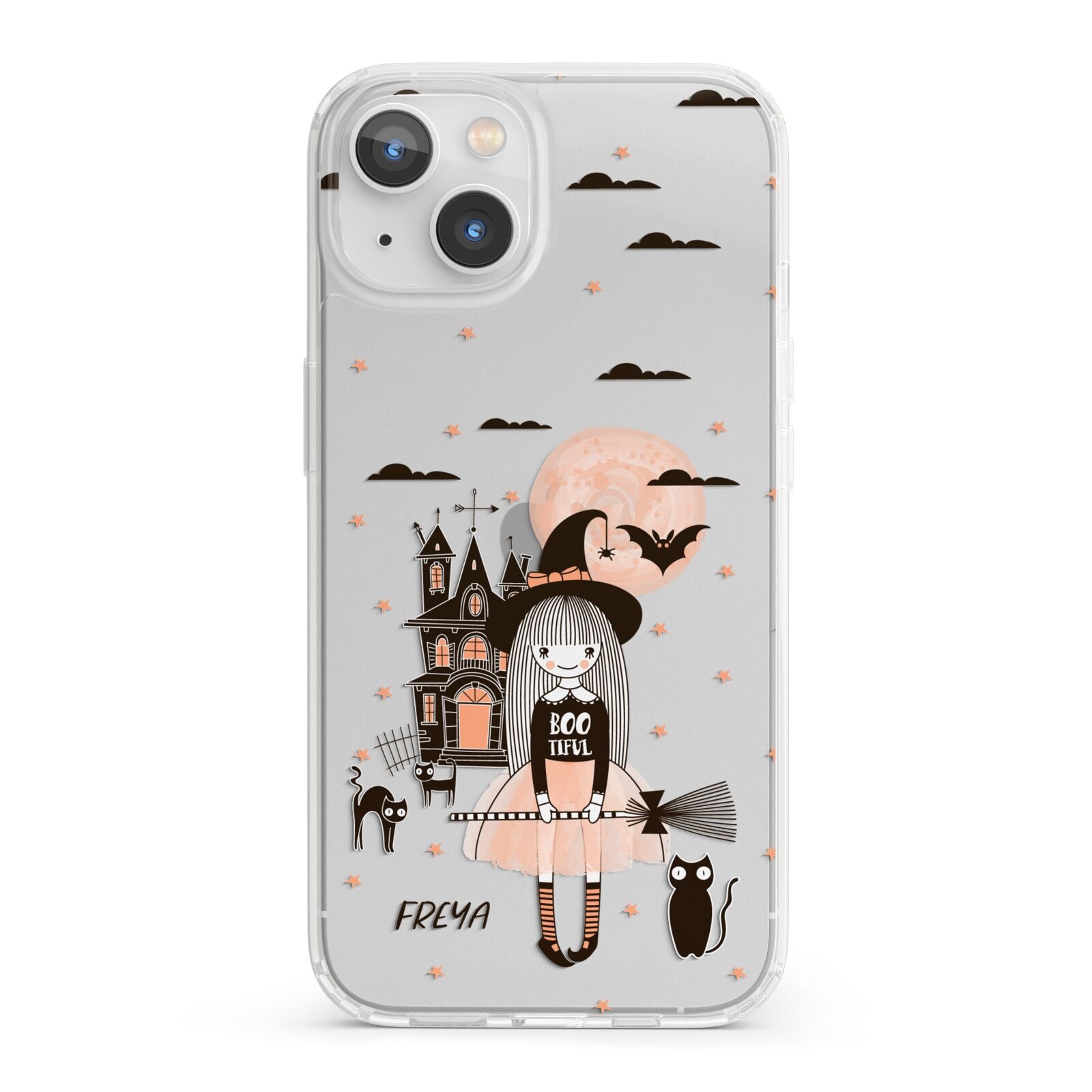 Girl Witch iPhone 13 Clear Bumper Case