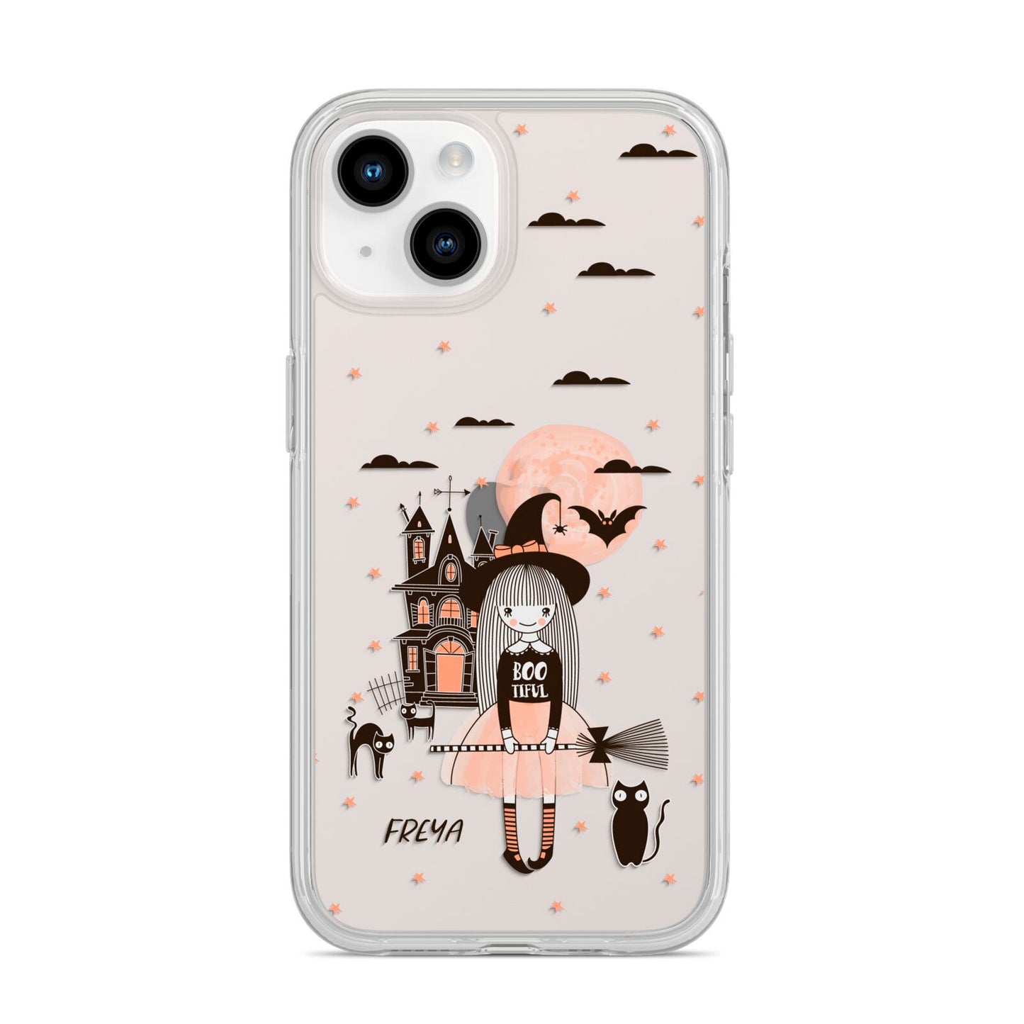 Girl Witch iPhone 14 Clear Tough Case Starlight