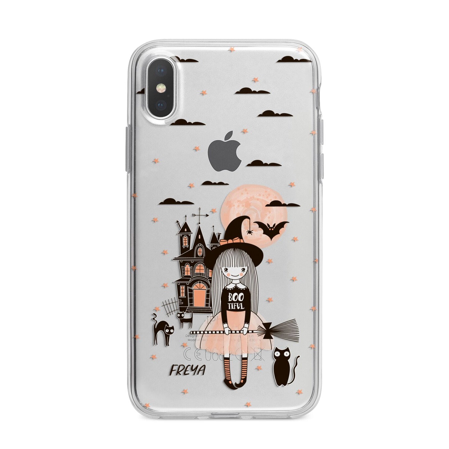 Girl Witch iPhone X Bumper Case on Silver iPhone Alternative Image 1
