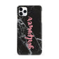 Girlpower Black White Marble Effect iPhone 11 Pro Max 3D Snap Case