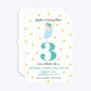 Girls Personalised Birthday Ballerina Bracket Invitation Matte Paper Front and Back Image