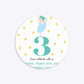 Girls Personalised Birthday Ballerina Circle 5 25x5 25 Invitation Matte Paper