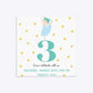 Girls Personalised Birthday Ballerina Square 5 25x5 25 Invitation Glitter