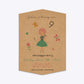 Girls Personalised Birthday Geo Invitation Kraft
