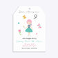 Girls Personalised Birthday Tag Invitation Matte Paper