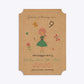 Girls Personalised Birthday Ticket Invitation Kraft
