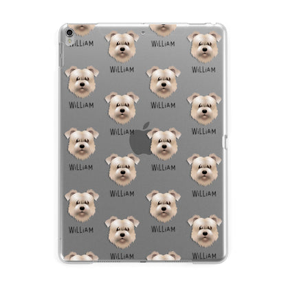 Glen Of Imaal Terrier Icon with Name Apple iPad Silver Case