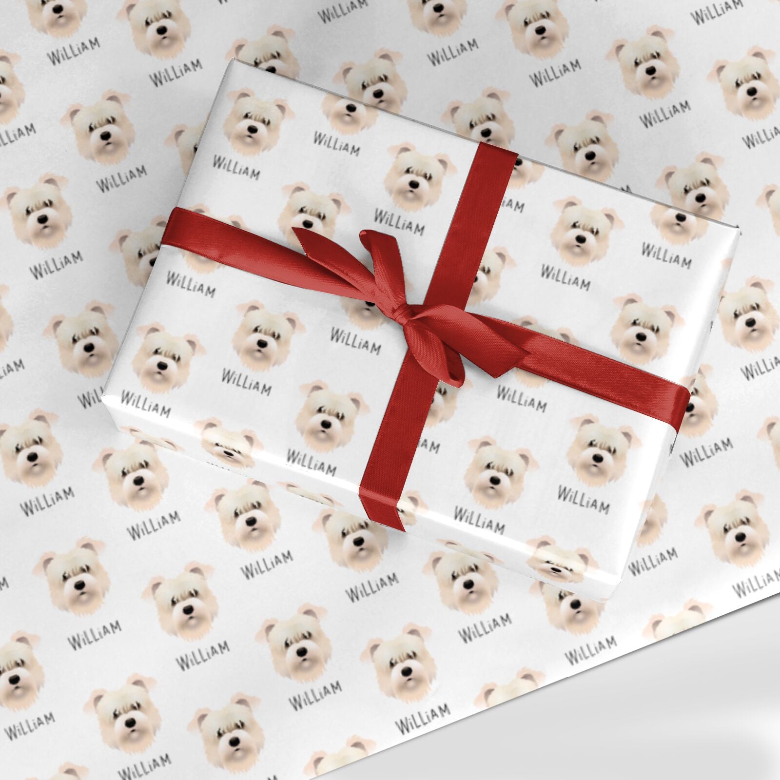 Glen Of Imaal Terrier Icon with Name Custom Wrapping Paper