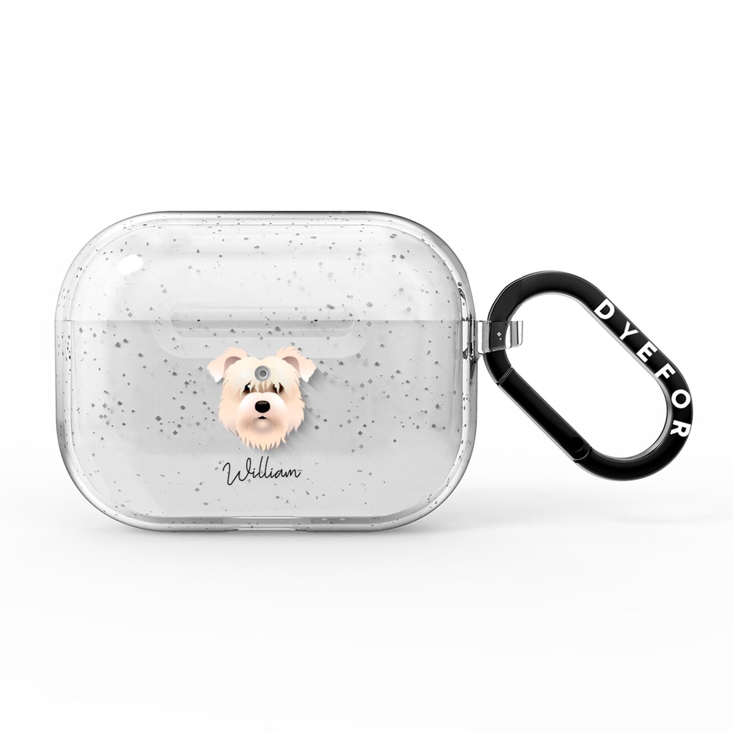 Glen Of Imaal Terrier Personalised AirPods Pro Glitter Case