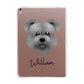 Glen Of Imaal Terrier Personalised Apple iPad Rose Gold Case