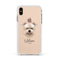 Glen Of Imaal Terrier Personalised Apple iPhone Xs Max Impact Case White Edge on Gold Phone