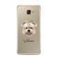 Glen Of Imaal Terrier Personalised Samsung Galaxy A3 2016 Case on gold phone