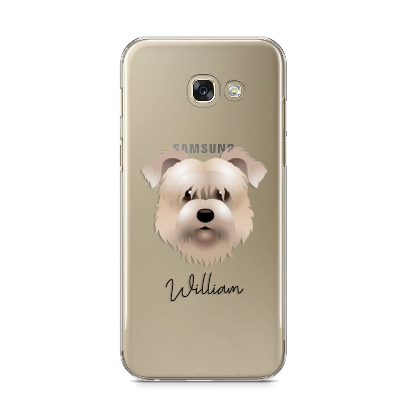 Glen Of Imaal Terrier Personalised Samsung Galaxy A5 2017 Case on gold phone