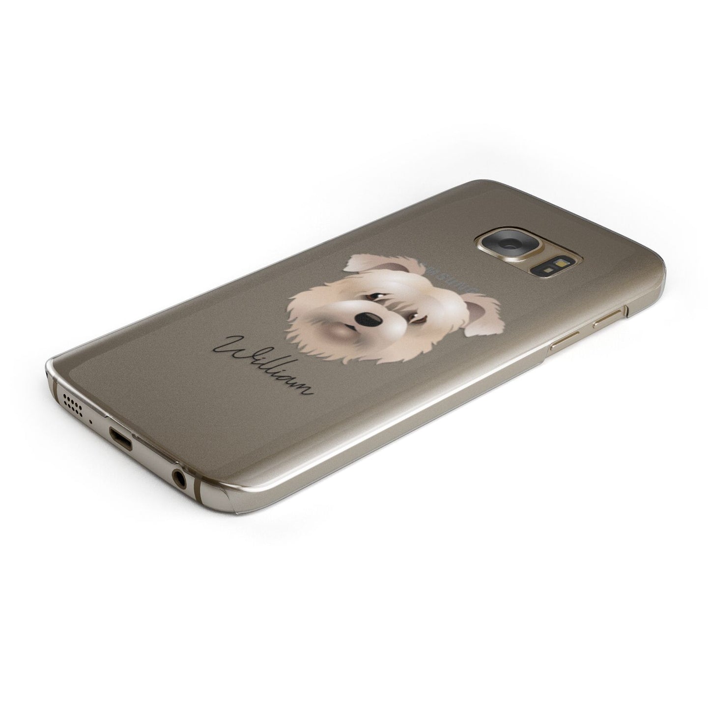 Glen Of Imaal Terrier Personalised Samsung Galaxy Case Bottom Cutout