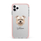 Glen Of Imaal Terrier Personalised iPhone 11 Pro Max Impact Pink Edge Case