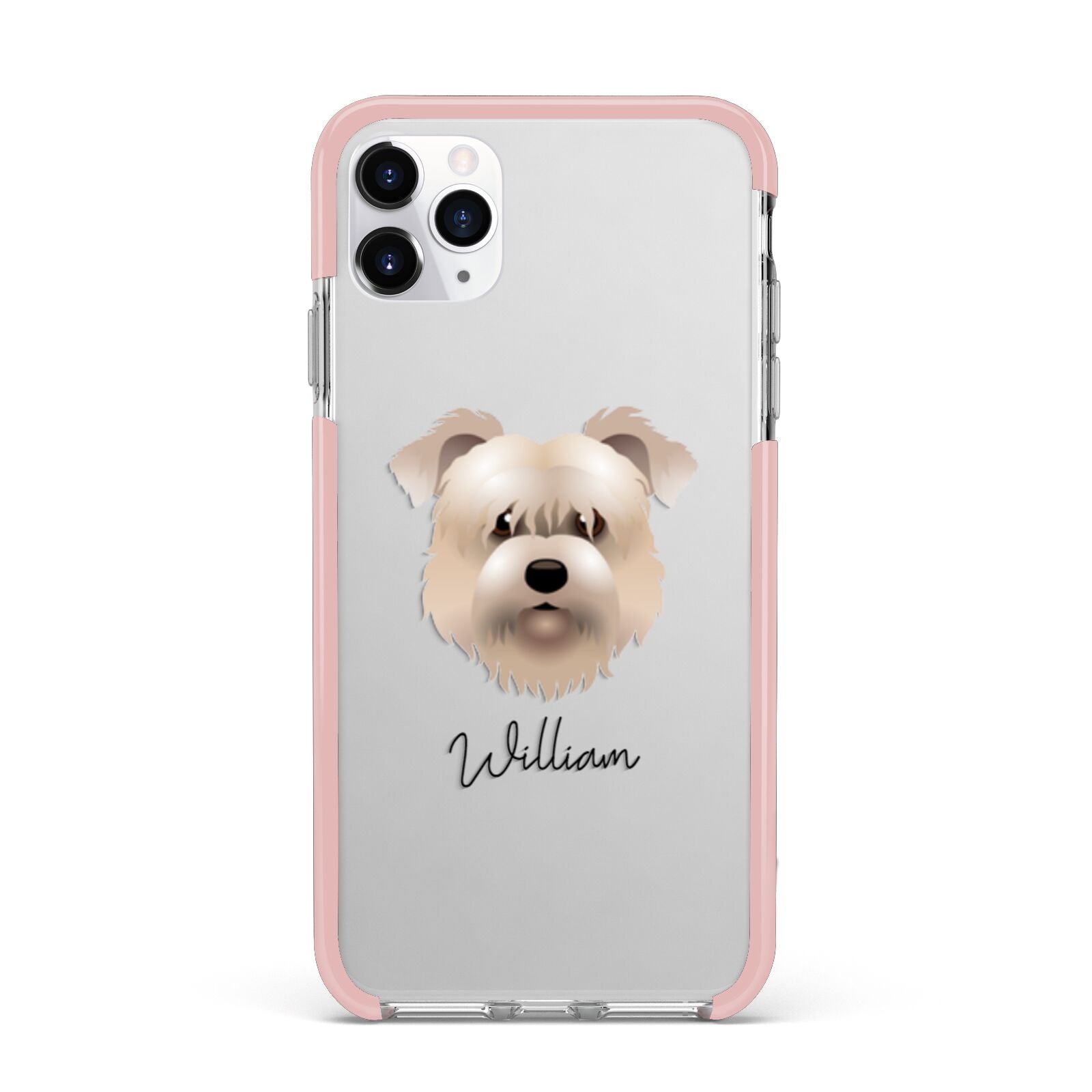 Glen Of Imaal Terrier Personalised iPhone 11 Pro Max Impact Pink Edge Case