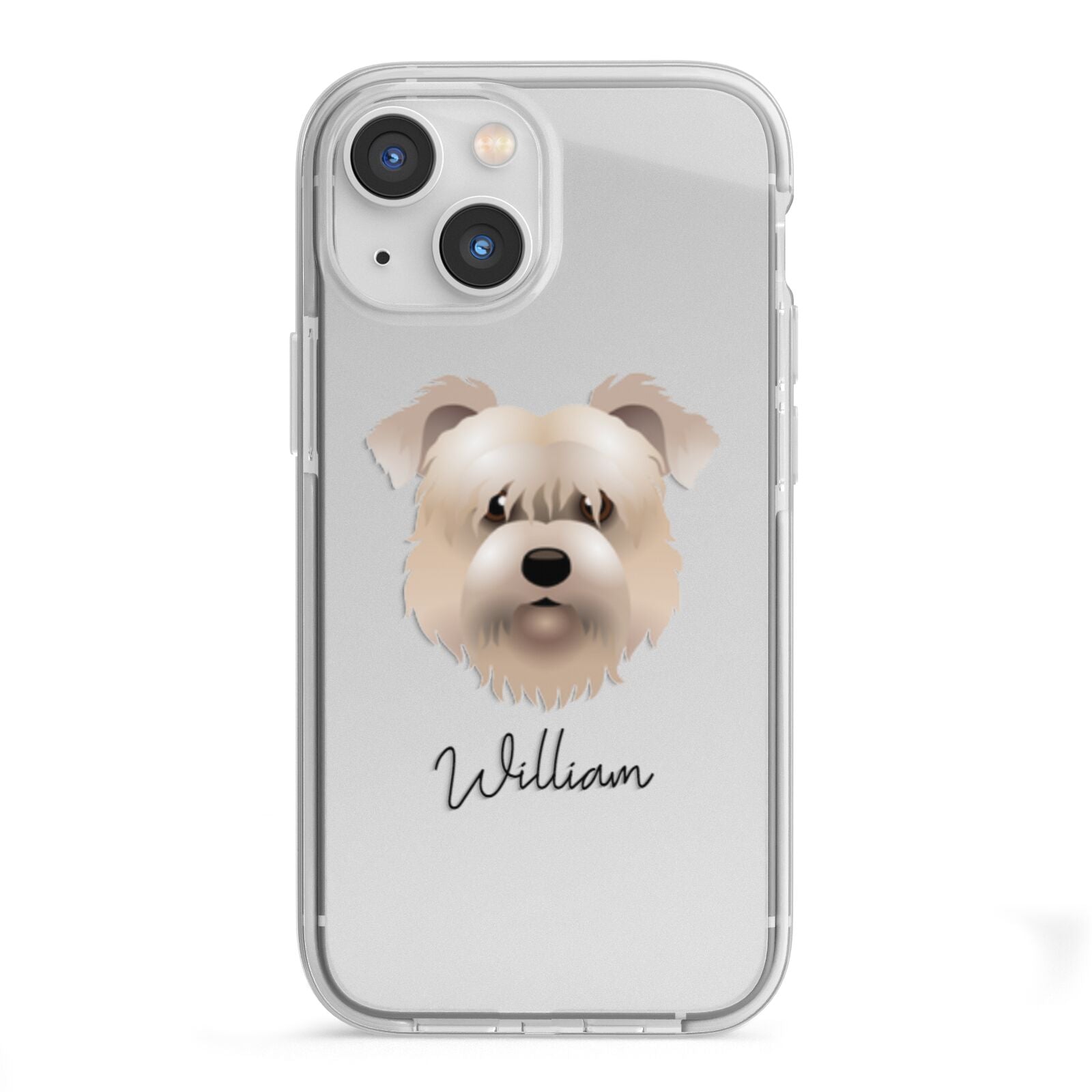 Glen Of Imaal Terrier Personalised iPhone 13 Mini TPU Impact Case with White Edges