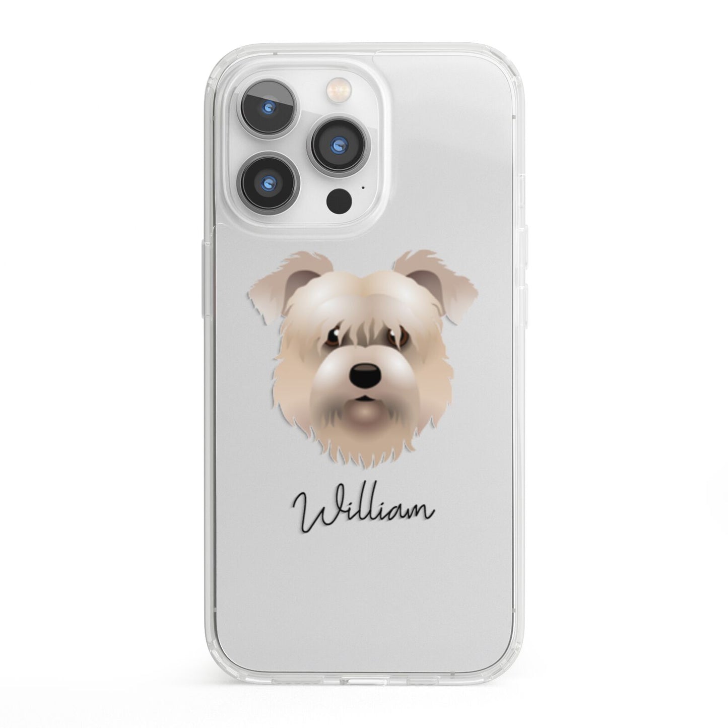 Glen Of Imaal Terrier Personalised iPhone 13 Pro Clear Bumper Case