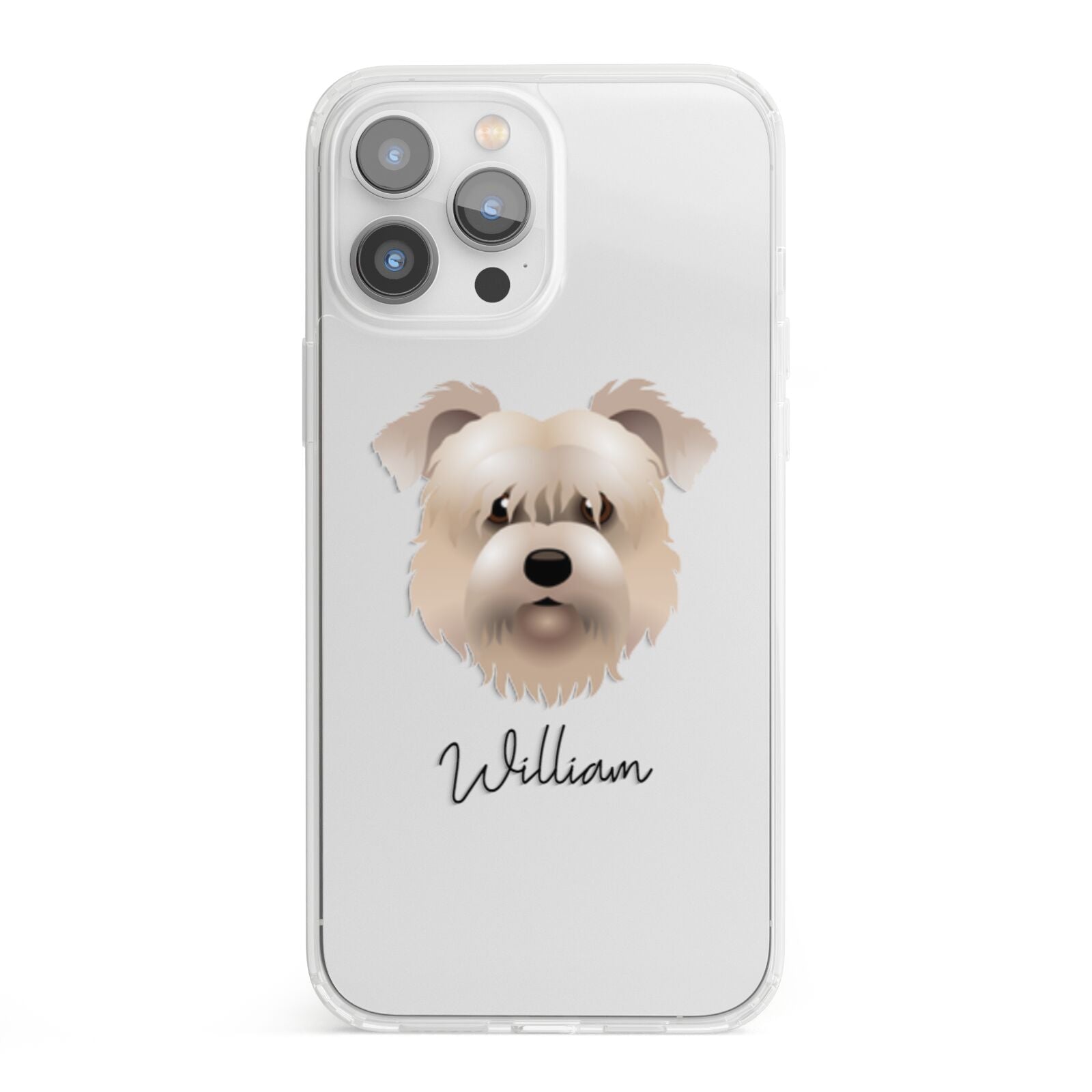 Glen Of Imaal Terrier Personalised iPhone 13 Pro Max Clear Bumper Case