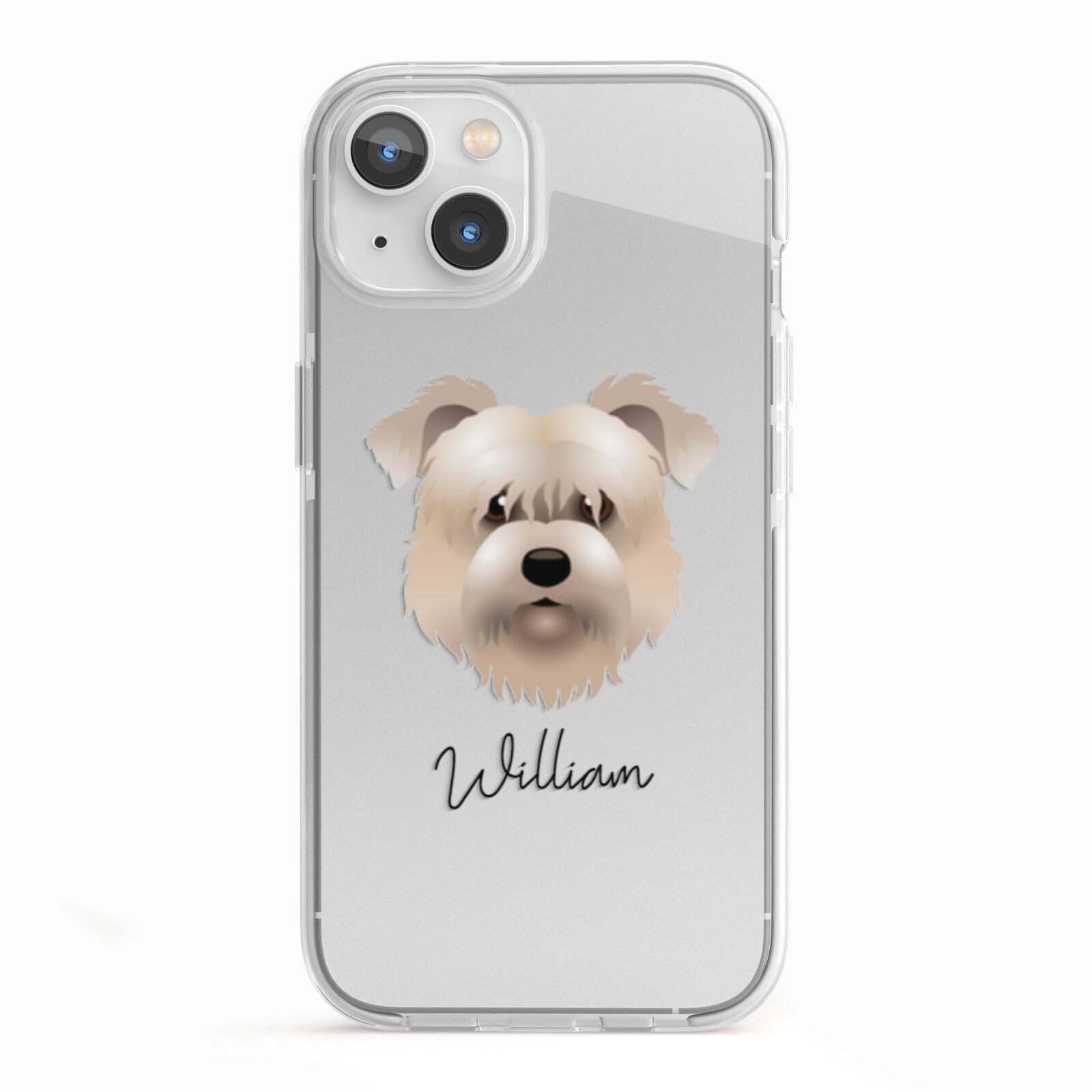 Glen Of Imaal Terrier Personalised iPhone 13 TPU Impact Case with White Edges