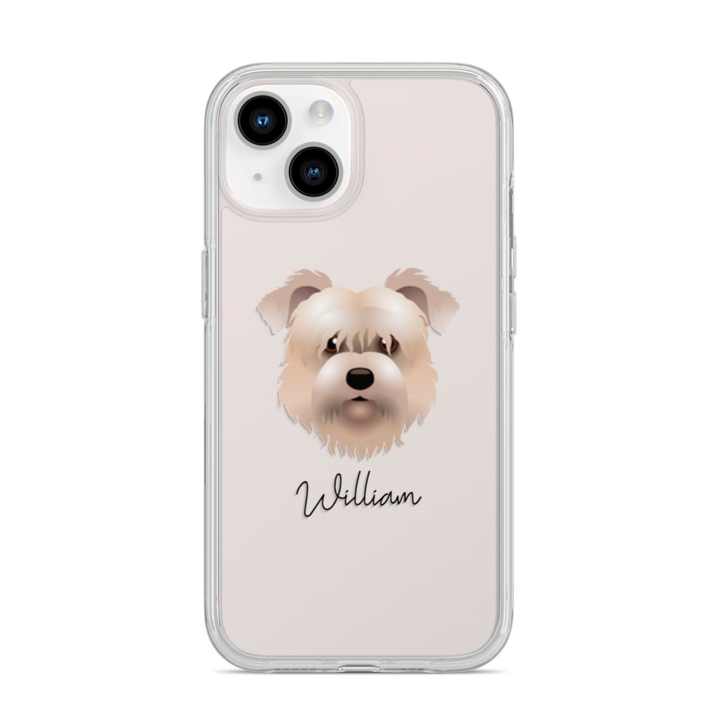 Glen Of Imaal Terrier Personalised iPhone 14 Clear Tough Case Starlight