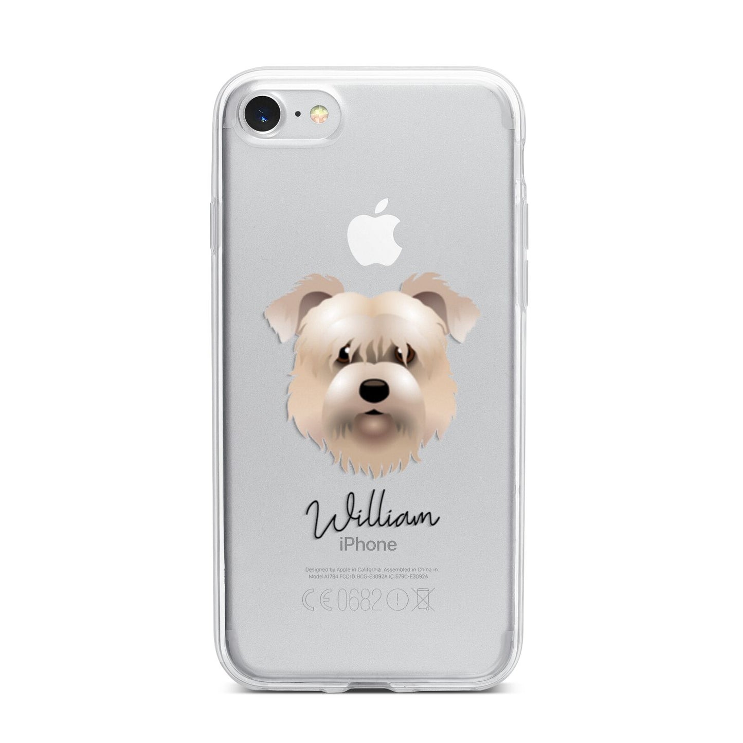 Glen Of Imaal Terrier Personalised iPhone 7 Bumper Case on Silver iPhone