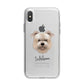 Glen Of Imaal Terrier Personalised iPhone X Bumper Case on Silver iPhone Alternative Image 1