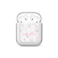 Glitter Hearts Marble Personalised Name AirPods Case