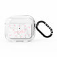 Glitter Hearts Marble Personalised Name AirPods Clear Case 3rd Gen
