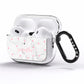 Glitter Hearts Marble Personalised Name AirPods Pro Clear Case Side Image