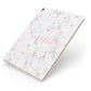 Glitter Hearts Marble Personalised Name Apple iPad Case on Gold iPad Side View