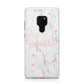 Glitter Hearts Marble Personalised Name Huawei Mate 20 Phone Case