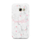 Glitter Hearts Marble Personalised Name Samsung Galaxy A3 2017 Case on gold phone