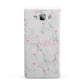 Glitter Hearts Marble Personalised Name Samsung Galaxy A7 2015 Case