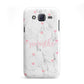 Glitter Hearts Marble Personalised Name Samsung Galaxy J5 Case