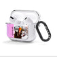 Glitter Personalised Photo Upload Name AirPods Clear Case 3rd Gen Side Image