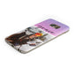 Glitter Personalised Photo Upload Name Samsung Galaxy Case Bottom Cutout