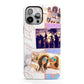 Glitter and Marble Photo Upload with Text iPhone 13 Pro Max Full Wrap 3D Tough Case