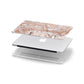 Gold And White Marble Apple MacBook Case in Detail