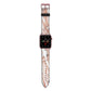 Gold And White Marble Apple Watch Strap with Rose Gold Hardware