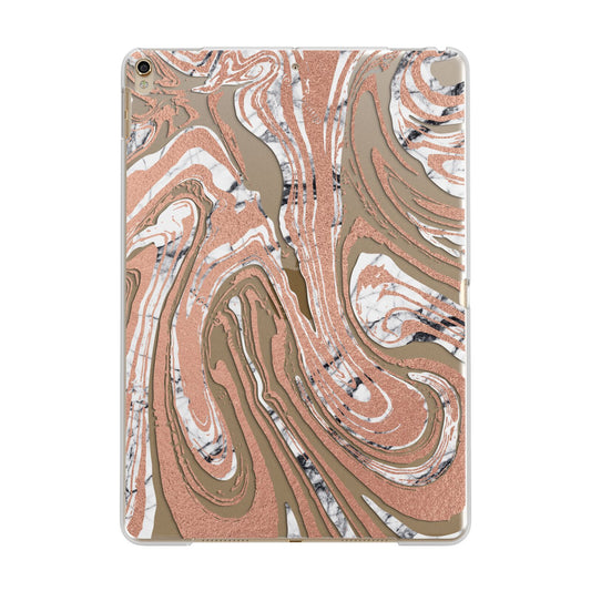 Gold And White Marble Apple iPad Gold Case