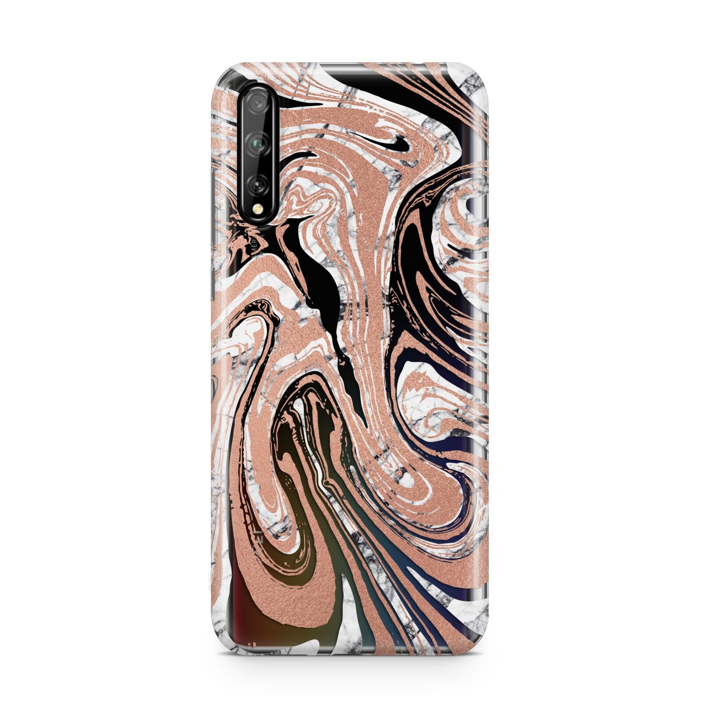Gold And White Marble Huawei Enjoy 10s Phone Case
