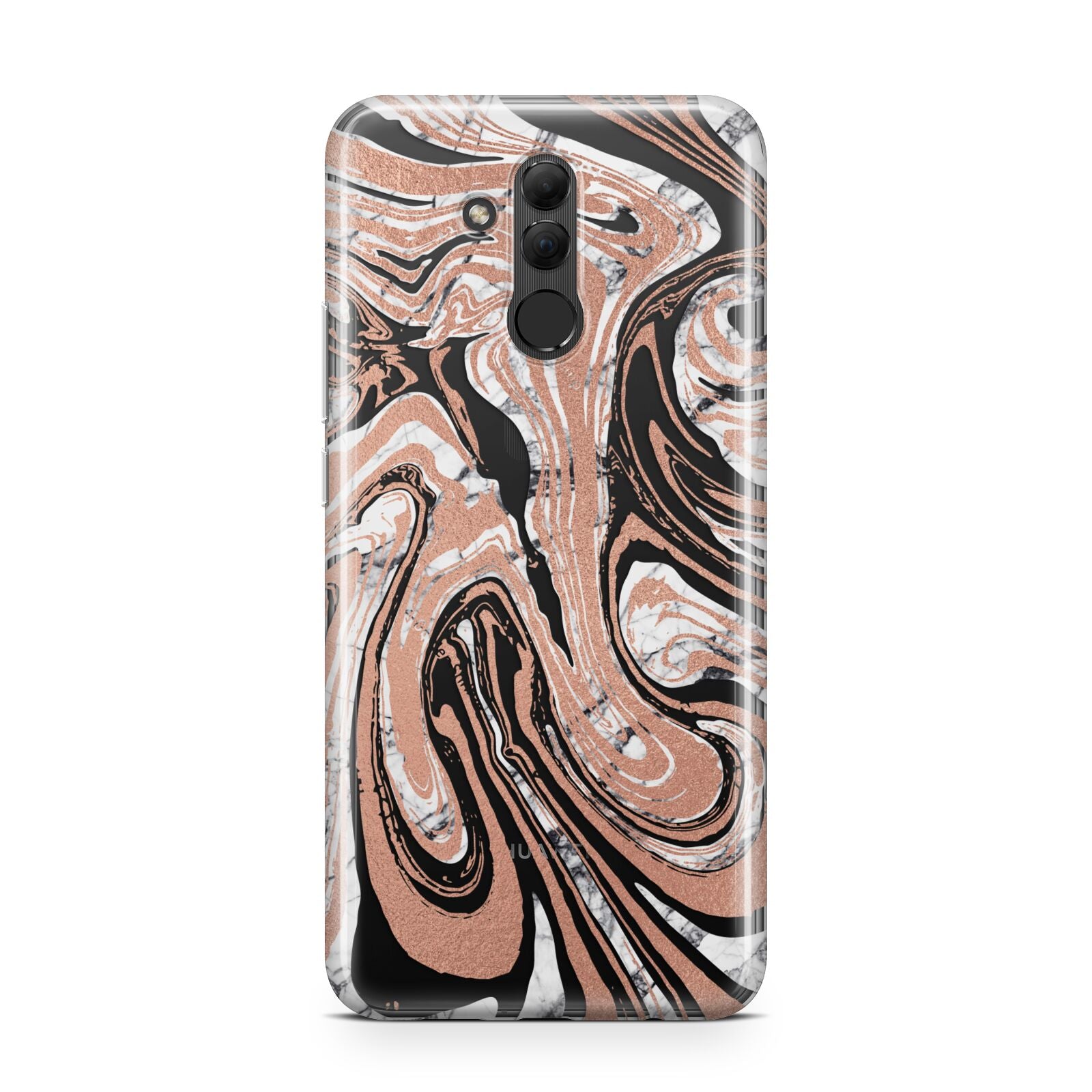 Gold And White Marble Huawei Mate 20 Lite